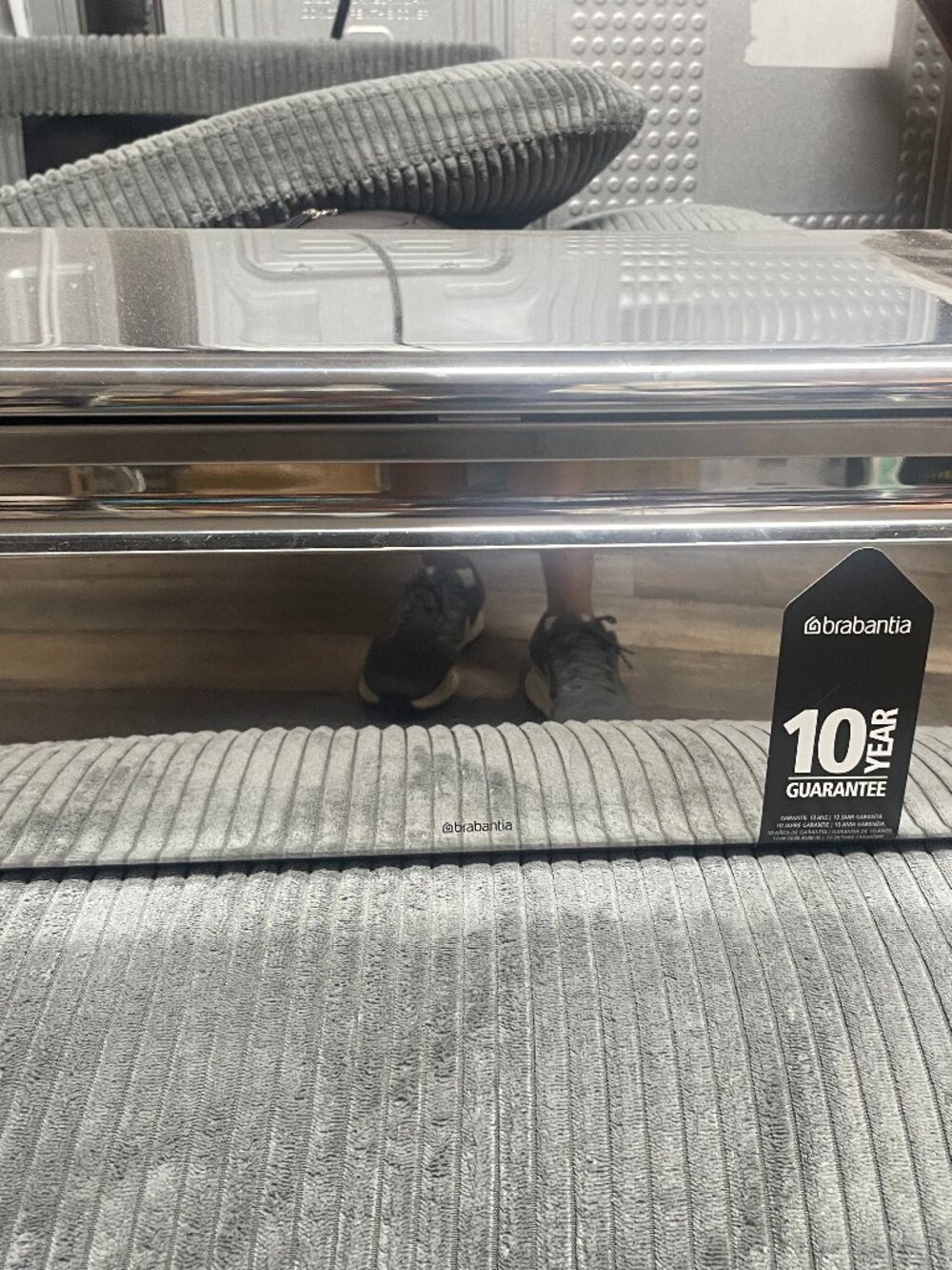 Brabantia Fall Front Bread Box H 7.5 in x W 18 in x D 9.5 in